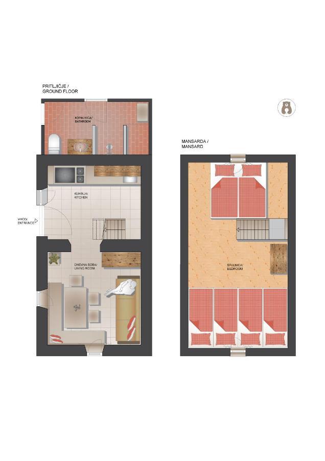 班斯卡比斯特里察Lizina Hiska House Bohinj别墅 外观 照片